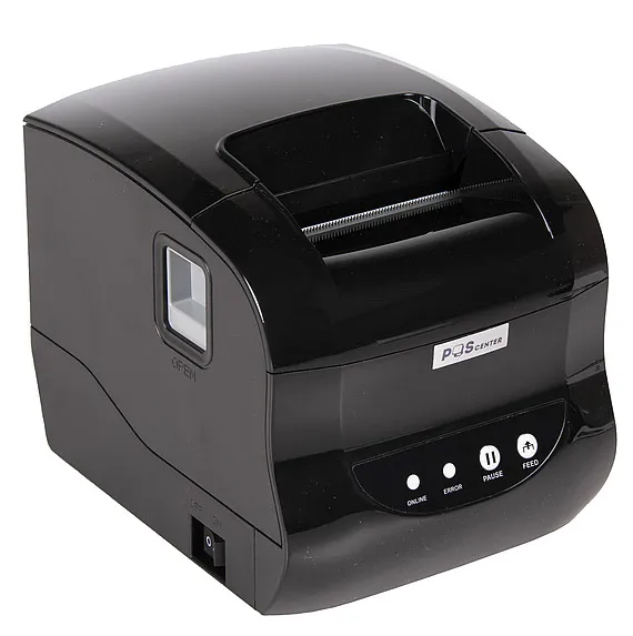 Принтер этикеток и чеков POScenter PC-365 (прямая термопечать, 3", USB) черный