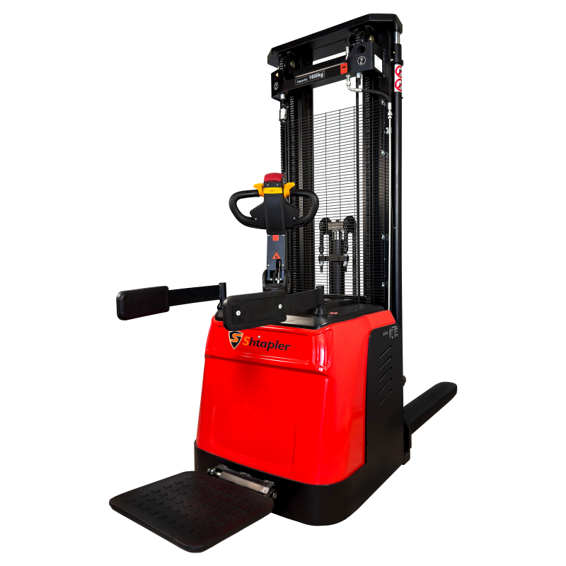 Штабелеры самоходные с платформой оператора