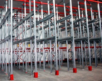 Стеллажи набивные фронтальные (нагрузка на уровень 1000 кг) 3 уровня