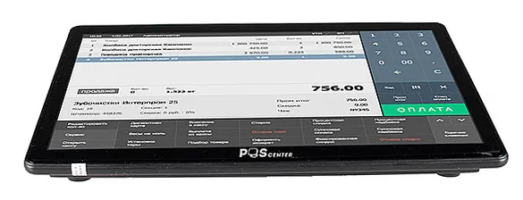 Компактный сенсорный POS-терминал POScenter Wise Pro (11, 6", P-CAP, J4125, RAM 4Gb, EMMC 64Gb+M2 128Gb, WiFi, BT) без ОС