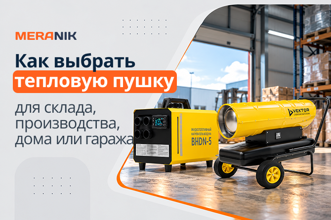 Как выбрать тепловую пушку для склада, производства, дома или гаража