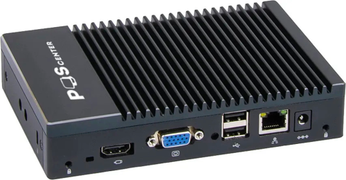 POS-компьютер POScenter BOX PC 1 (AMD A6-1450, RAM 4Gb, SSD 128Gb, Ethernet, 6хUSB, 2xCOM, VGA, HDMI) без ОС