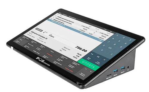 Компактный сенсорный POS-терминал POScenter Wise Pro (11, 6", P-CAP, J4125, RAM 4Gb, EMMC 64Gb+M2 128Gb, WiFi, BT) без ОС