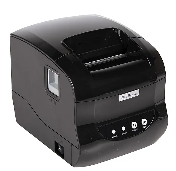 Принтер этикеток и чеков POScenter PC-365W (прямая термопечать, 3", USB+WIFI) черный