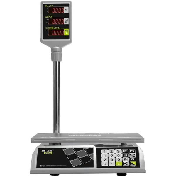 Весы торговые M-ER 326ACP-32.5 LED "Slim" Белые