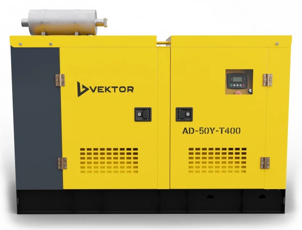 Дизельный генератор Vektor AD-50Y-T400 в шумозащитном кожухе с АВР