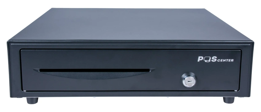 Денежный ящик PОScenter 16EM 410x415x100 механический, PUSH, черный