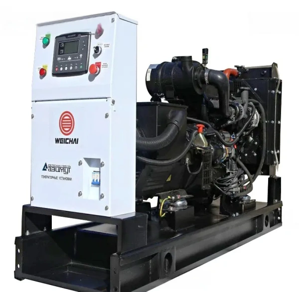 Дизельный генератор Азимут АД-32С-Т400-1РМ7 (32 кВт, открытое исполнение, двигатель Weichai Power)