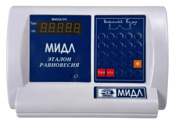 Весы товарные напольные МИДЛ МП 60 ВДА Ф-3 (10/20, 400х400, нерж.) «Восточный Базар 518»