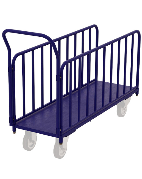 Тележка четырёхколёсная для перевозки длинномерных грузов ДЛ (450х1380) без колёс Тележка четырёхколёсная для перевозки длинномерных грузов ДЛ (450х1380) без колёс