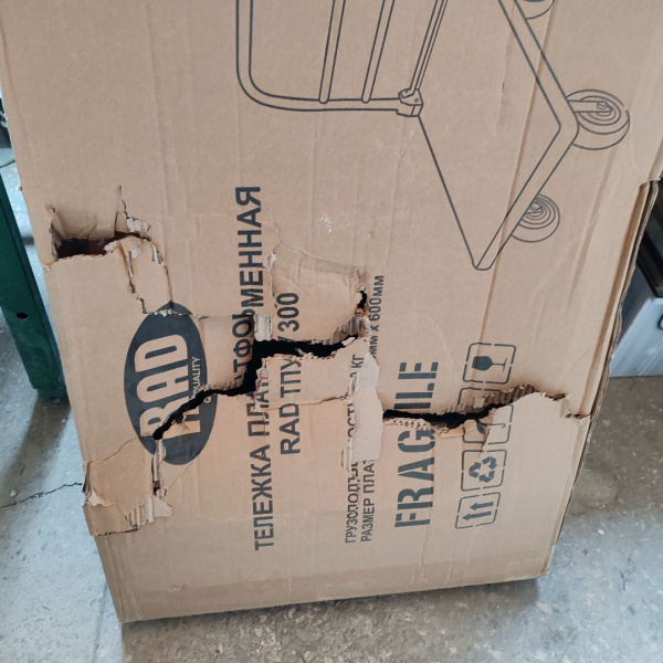 Тележка платформенная четырёхколёсная RAD ТПУ 300 (Уценка) 206947