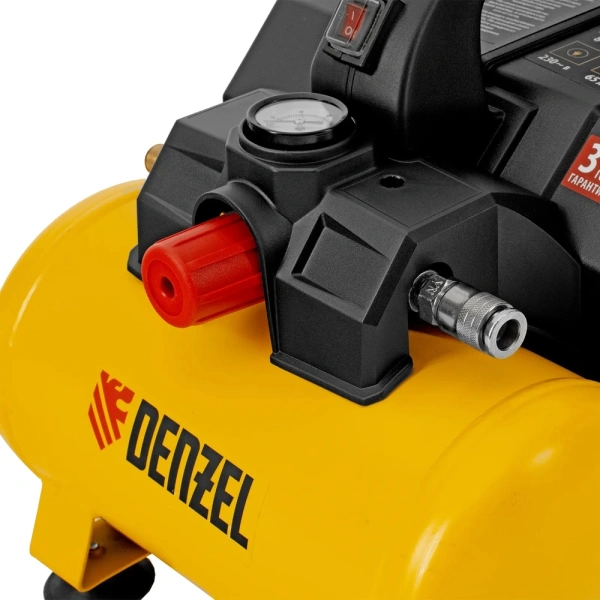 Компрессор безмасляный Denzel DLS750/6, 58019