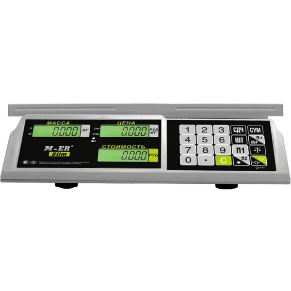 Весы торговые M-ER 326AC-15.2 LCD "Slim"