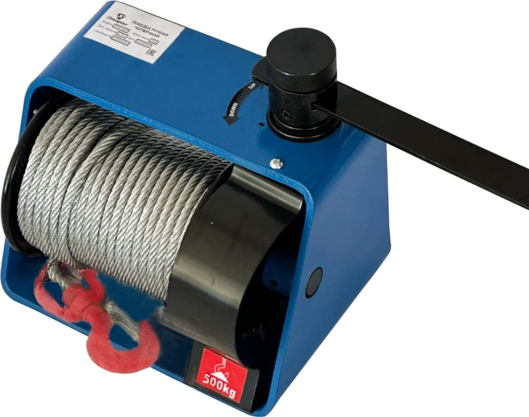 Лебедка ручная червячная Shtapler ЛЧР-500 (0,5т, 25м)