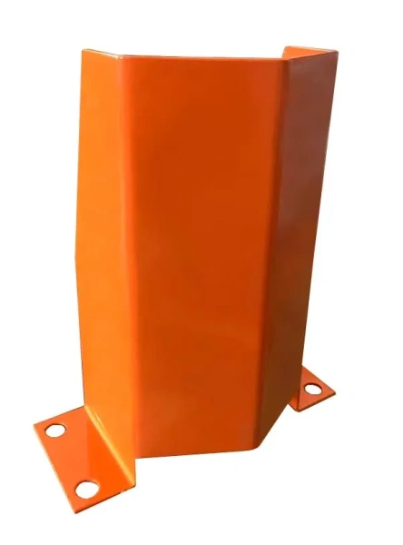 Защита стойки стеллажа фронтальная в комплекте, сталь