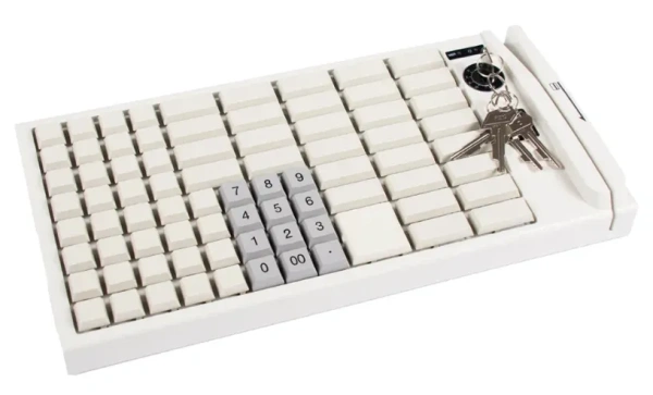 Клавиатура программируемая Shtrih P79 (79 клавиш; PS/2; MSR123; ключ) бежевая