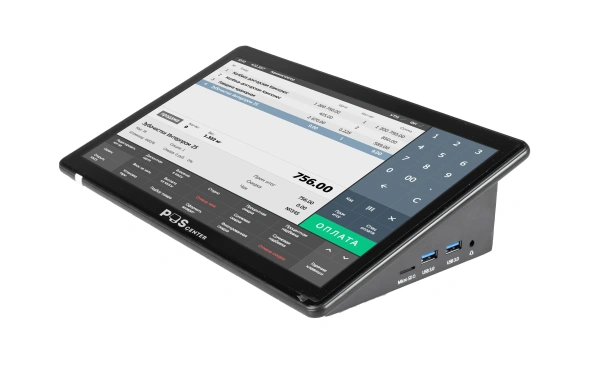 Компактный POS-терминал POScenter Wise Pro 2V2 (11.6", P-CAP, J4105, RAM 8Gb, M2 SSD 128Gb, WiFi, BT, АКБ) без ОС