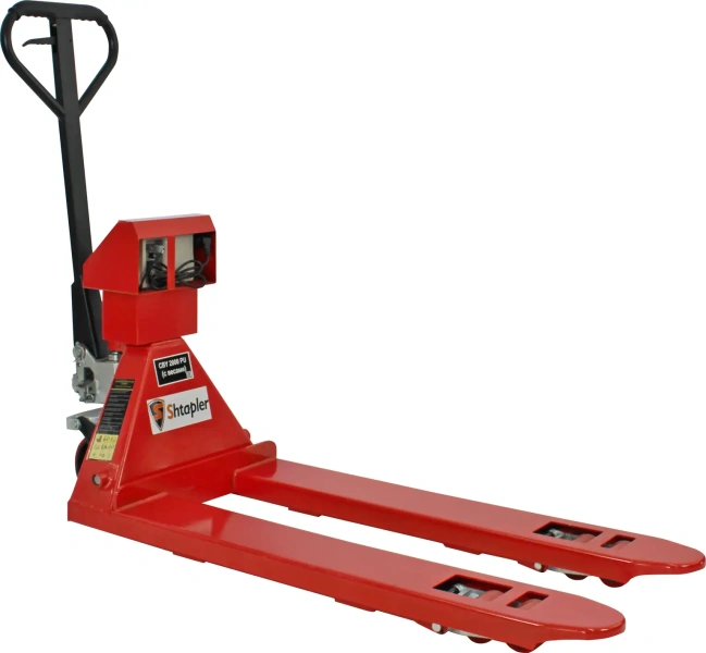 Ручная гидравлическая тележка с весами Shtapler CBY 3000 PU