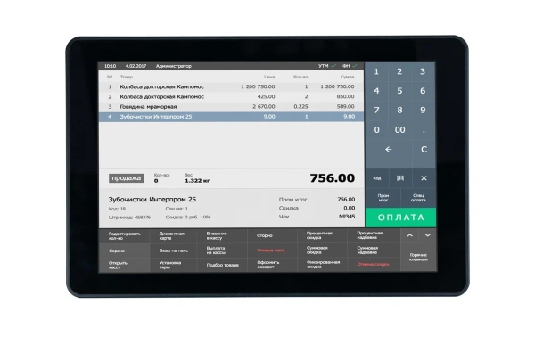 Монитор покупателя 10.1" для сенсорного моноблока POScenter Platinum
