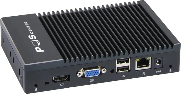 POS-компьютер POScenter BOX PC 1 (AMD A6-1450, RAM 4Gb, SSD 128Gb, Ethernet, 6хUSB, 2xCOM, VGA, HDMI) без ОС