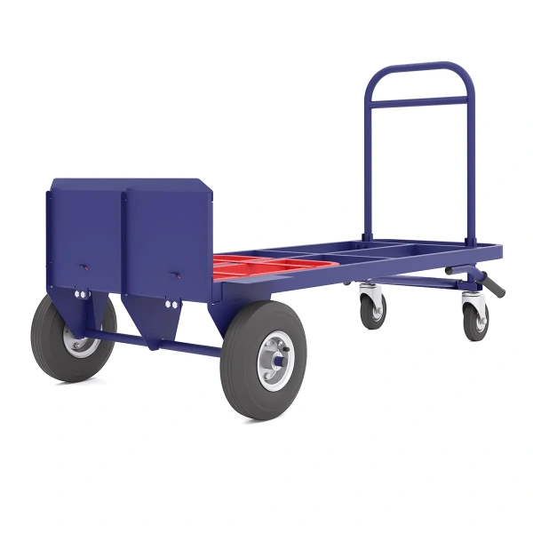 Тележка двухколесная грузовая универсальная ТГУ 200 колёса (d250 + d125 болтовое) пневмо резина