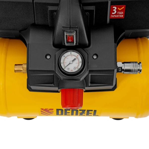Компрессор безмасляный Denzel DLS750/6, 58019