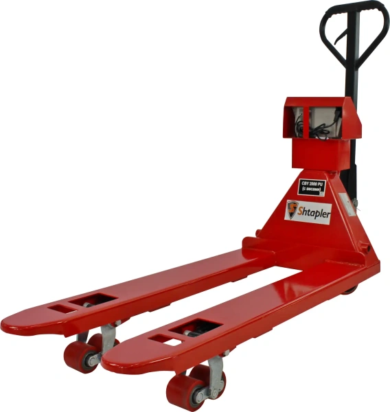 Ручная гидравлическая тележка с весами Shtapler CBY 3000 PU