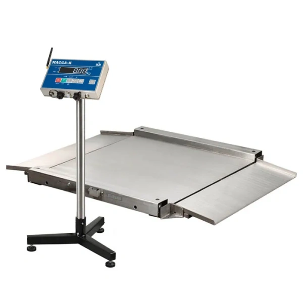 Весы платформенные низкопрофильные МАССА-К 4D-LA.S-10/10-1000-AB(RUEW) (1000х1000)