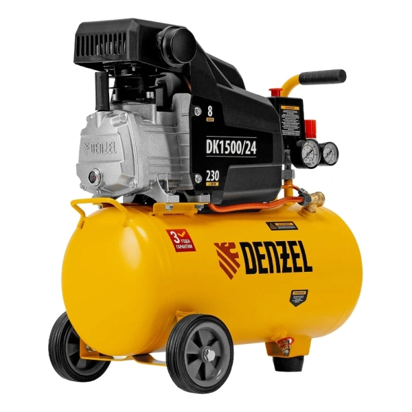 Компрессор воздушный Denzel DK1500/24, 58063