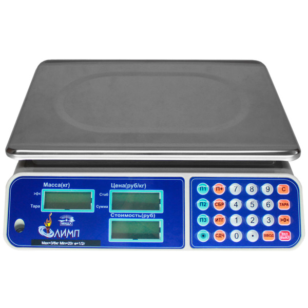 Весы торговые электронные МИДЛ МТ 6 МЖА (1/2, 355х235) «Олимп 1УР» Весы торговые электронные МИДЛ МТ 6 МЖА (1/2, 355х235) «Олимп 1УР»