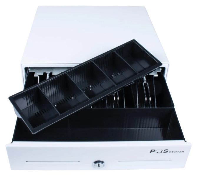 Денежный ящик POScenter 13EМ 330x335x90, механический, PUSH, белый