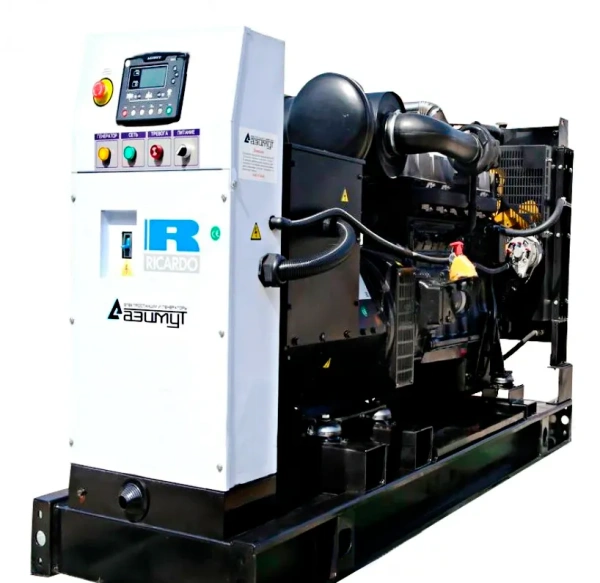Дизельный генератор Азимут АД-80С-Т400-1РМ19 (80 кВт, открытое исполнение, двигатель Ricardo)