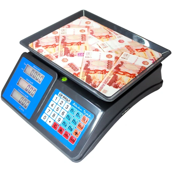 Весы торговые электронные МИДЛ МТ 15 МЖА (2/5, 300х235) «Алтын Тарази»