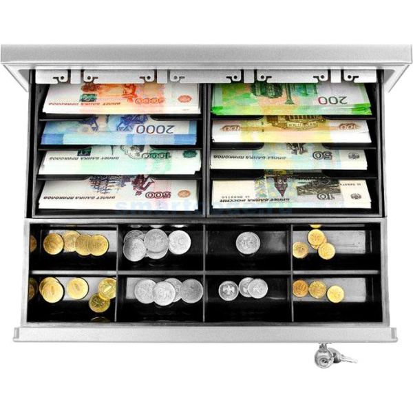 Денежный ящик 1.0/КО (супер 8 серый)