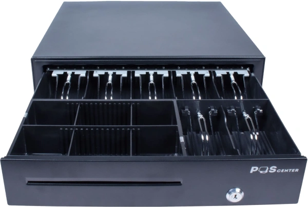 Денежный ящик POScenter 16E7 410x415x100 распайка для "Epson/АТОЛ, без датчика открытой крышки", черный