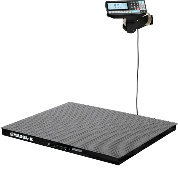 Весы платформенные с печатью этикеток МАССА-К 4D-PM-12/10-1000-RP (1000х1200)