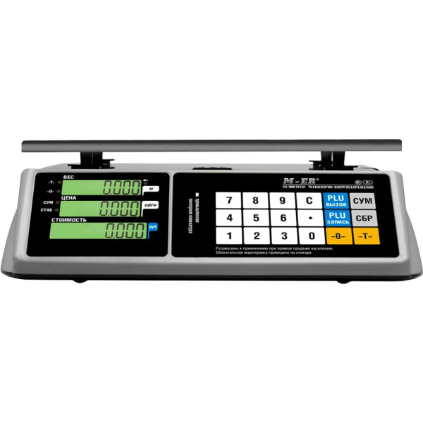 Весы торговые M-ER 328AC-15.2 LCD "TOUCH-M" с RS-232 и USB COM