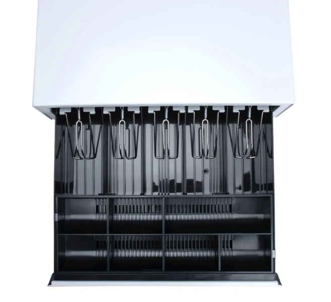 Денежный ящик PОScenter 16EM 410x415x100 механический, PUSH, белый