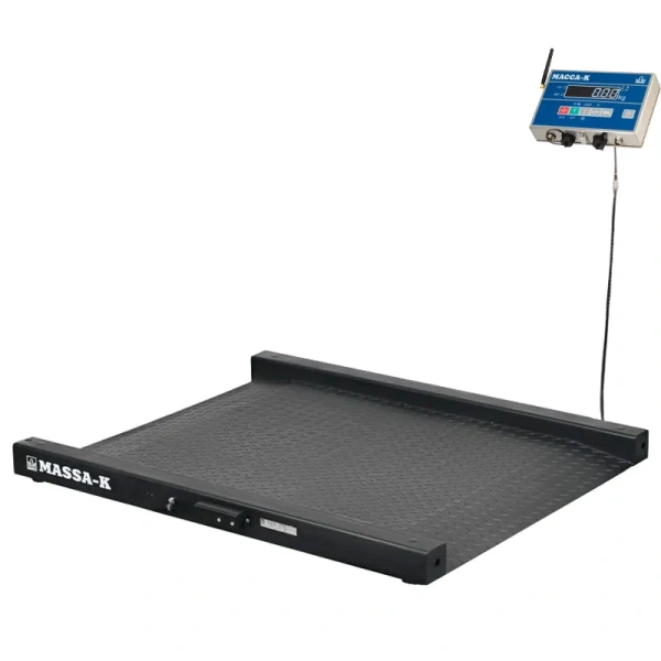 Весы платформенные низкопрофильные моноблочные МАССА-К 4D-LM-10/10-2000-AB(RUEW) (1000х1000)