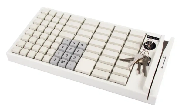 Клавиатура программируемая Shtrih P79 (79 клавиш; PS/2; MSR123; ключ) бежевая