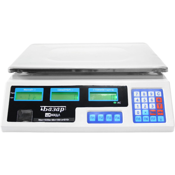 Весы торговые электронные МИДЛ МТ 6 МЖА (1/2, 230х330) «Базар»