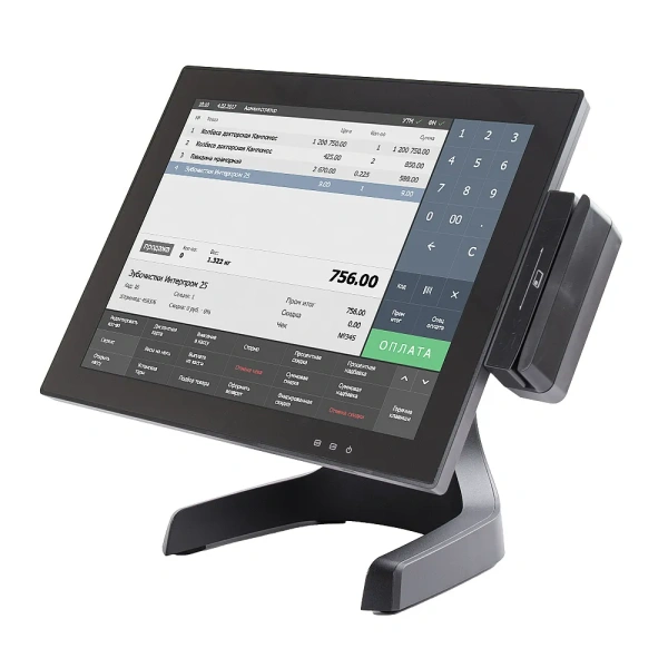 Сенсорный моноблок POScenter POS400 (J6412, P-CAP, RAM 8Gb, SSD 256Gb, MSR) без ОС
