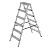 Лестница стремянка алюминиевая с двухсторонним восхождением 5 ступени