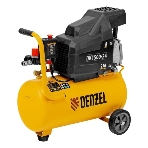 Компрессор воздушный Denzel DK1500/24, 58063