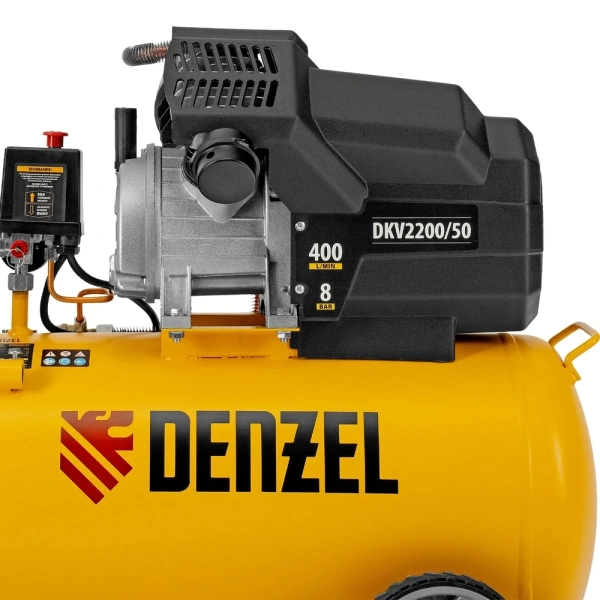 Компрессор воздушный Denzel DKV2200/50, 58083