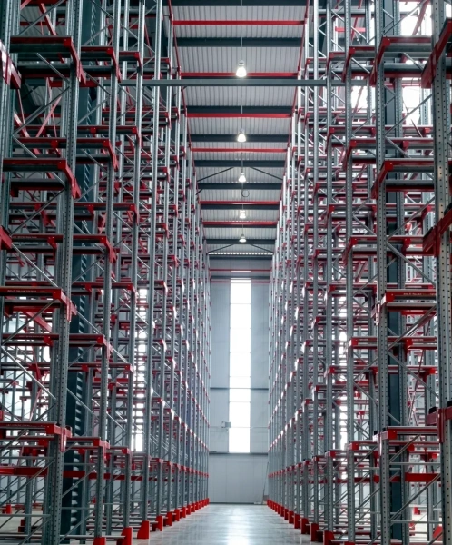 Стеллажи набивные фронтальные (нагрузка на уровень 1000 кг) 3 уровня