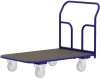 Тележка платформенная четырёхколёсная с резиновым покрытием ТПР 9 (500х1000) без колёс
