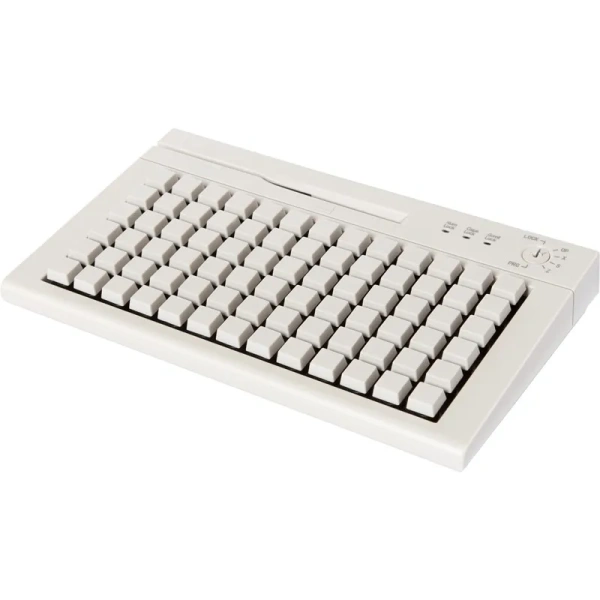 POS клавиатура Heng Yu S78A, USB, Считыватель MSR, Белый