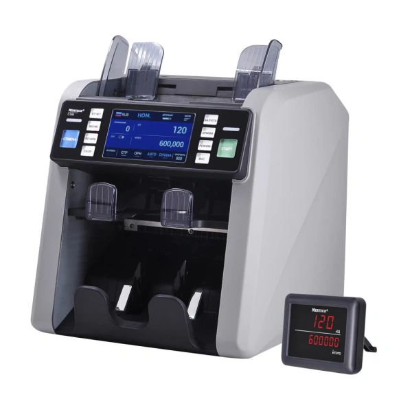 Счетчик банкнот MERTECH C-200 DOUBLE CIS MG touch screen