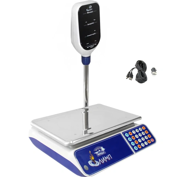 Весы торговые электронные МИДЛ МТ 30 МГДА (5/10, 355х235) «Олимп 1УР авто»